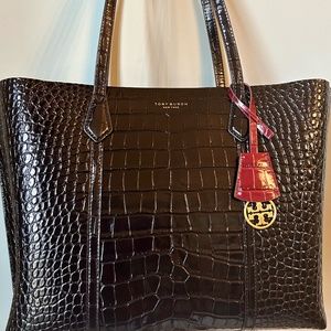 Tory Burch Perry Embossed Tote Bag